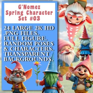 G'Nomez Spring Character Set 3