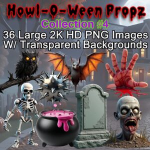 Howl-O-Ween Propz Set 4