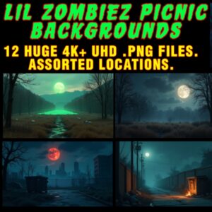 Lil Zombiez Picnic Backgrounds v1